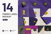 Fabric label embroidery mockup, a Shirt Mockup by mockupocka (Thumbnail 1 of 16)