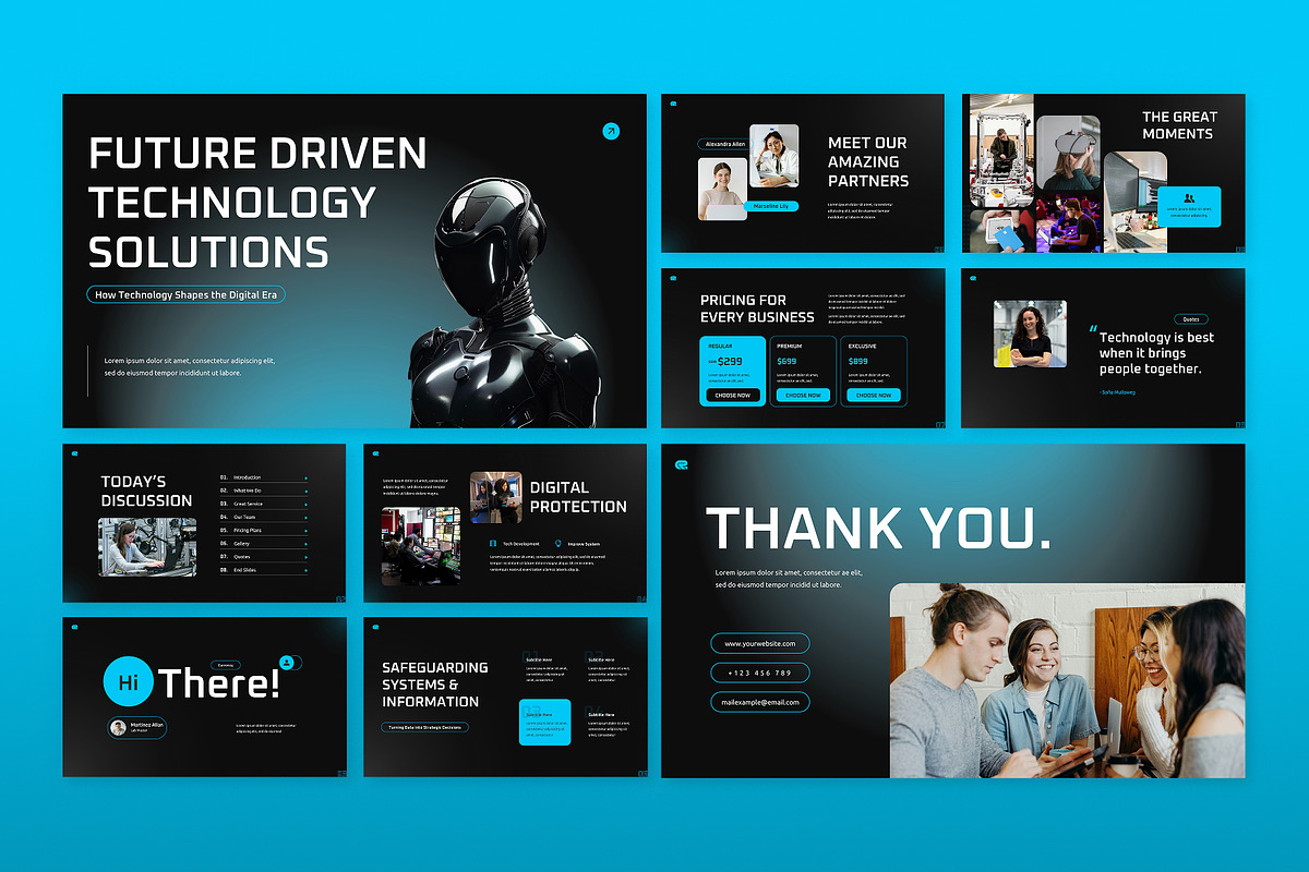 Modern Technology PowerPoint, a Presentation Template by Antstheme (Photo 3 of 4)