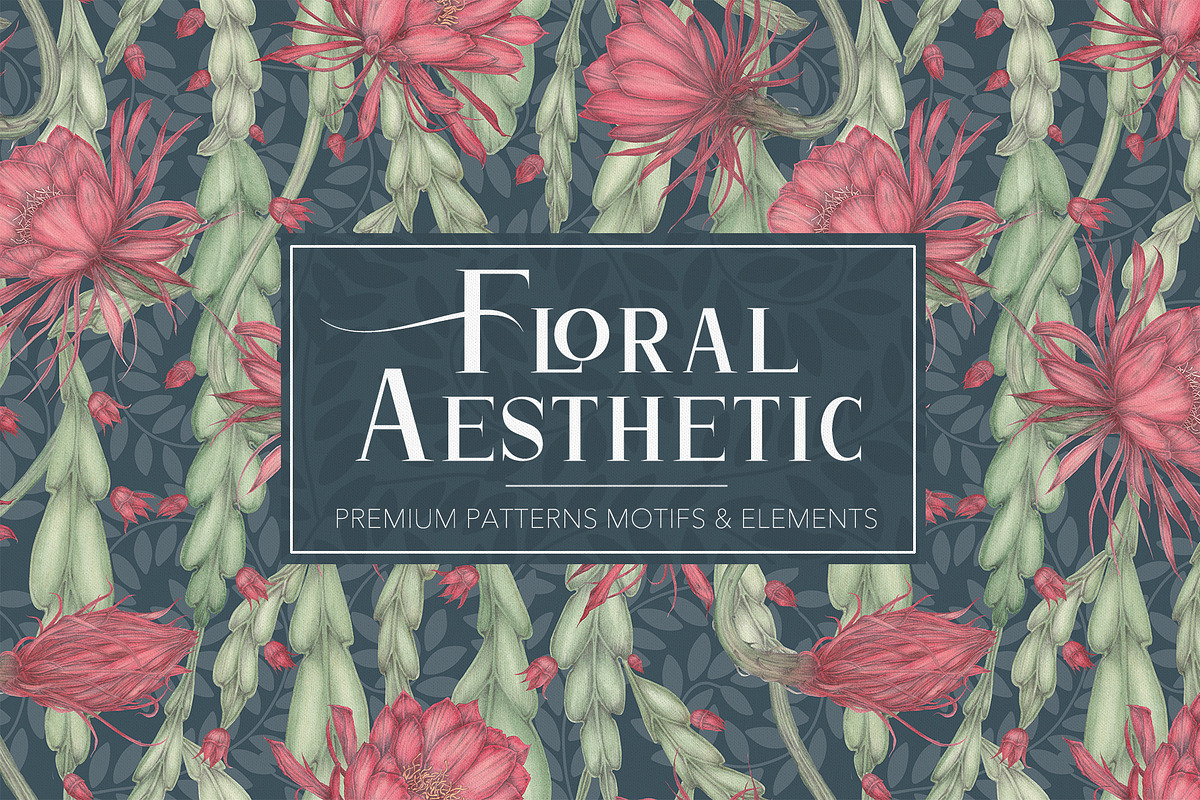 Floral Aesthetic Vintage Patterns, a Pattern Graphic by Alisa Fimen Design (Photo 1 of 13)