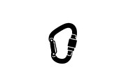Climbing Carabiner Safety Silhouette, an Illustration by hafijul (Thumbnail 11 of 14)