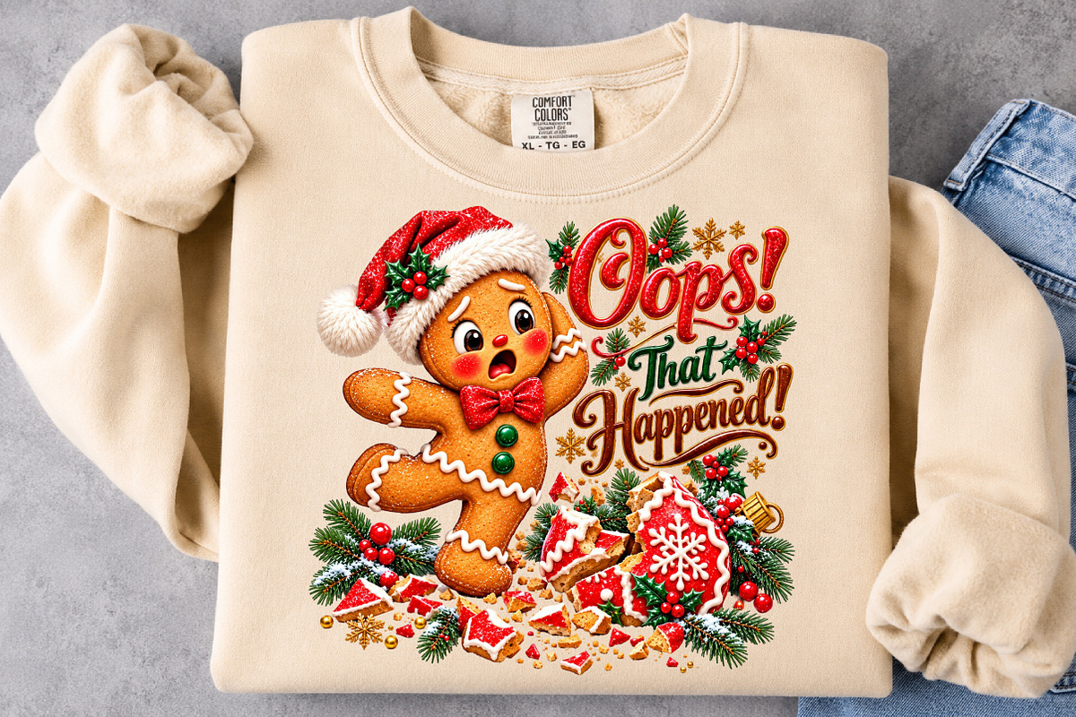 Gingerbread Christmas Cookies PNG, a Seasonal Illustration by Craft Nest (Photo 5 of 6)