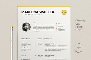 Resume Template Marlena