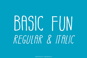 Basic Fun handmade Font