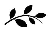 Botanical Leaf Silhouette Bundle, an Illustration by Creativeshirt (Thumbnail 39 of 51)