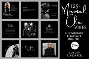 DARK MINIMAL INSTAGRAM TEMPLATE, a Social Media Template by Faytemplates (Thumbnail 1 of 8)