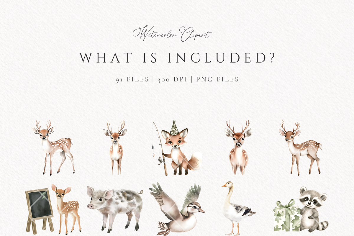 Hunting and fishing birthday, an Animal Illustration by Invite to Clipart (Photo 4 of 10)