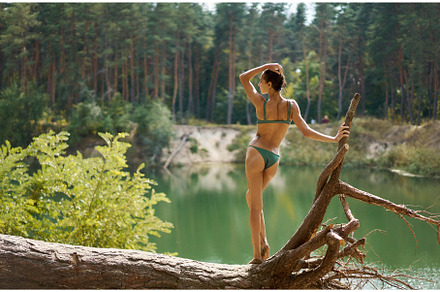 Scenic landscape of the Lake with
