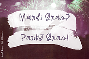 Mardi Gras Party Font, a Font by Beck McCormick (Thumbnail 6 of 10)