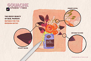 Gouache Studio Box Procreate Brushes, a Brushes & More by The Pigeon Letters (Thumbnail 8 of 10)