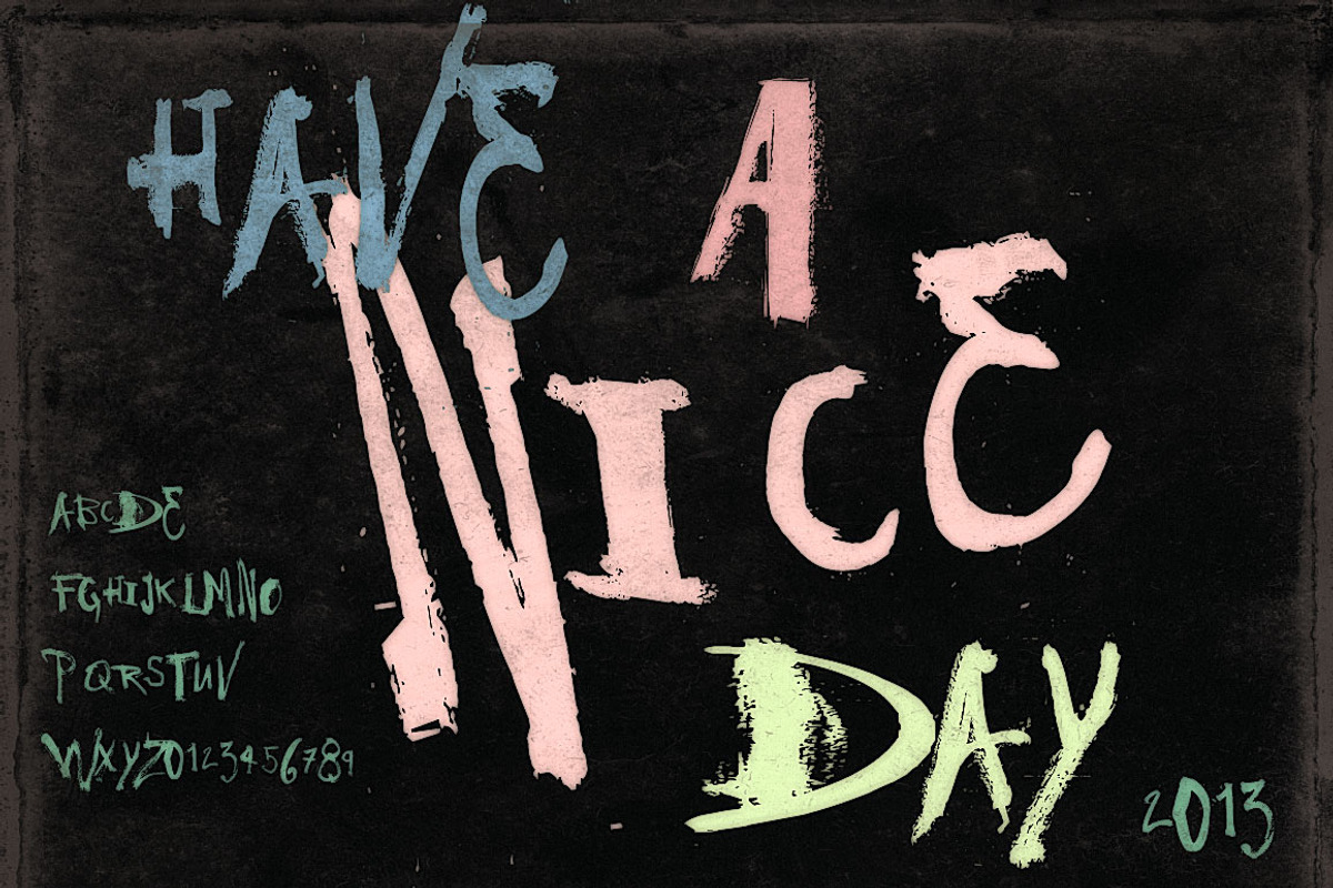 Have a Nice Day font