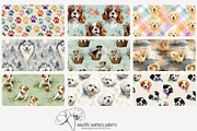 80 dog seamless pattern, a Pattern Graphic by Poppy Lane Studio (Thumbnail 4 of 11)