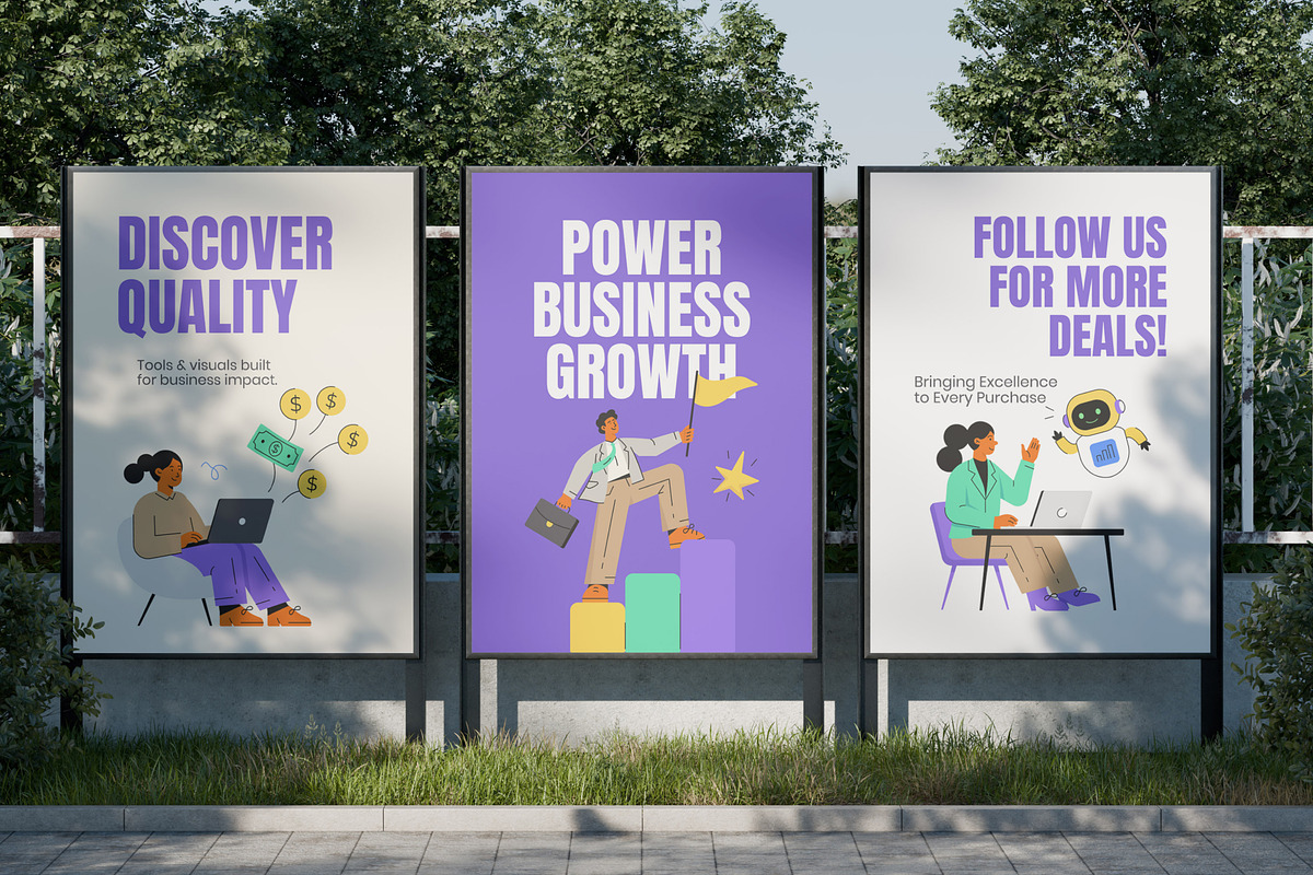 120 Business Illustrations Bundle, a Finance Illustration by Creative Stall (Photo 3 of 13)