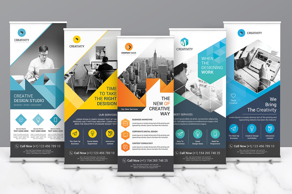 Roll-Up Banner Bundle, a Brochure Template by Brochure-Market (Photo 1 of 13)