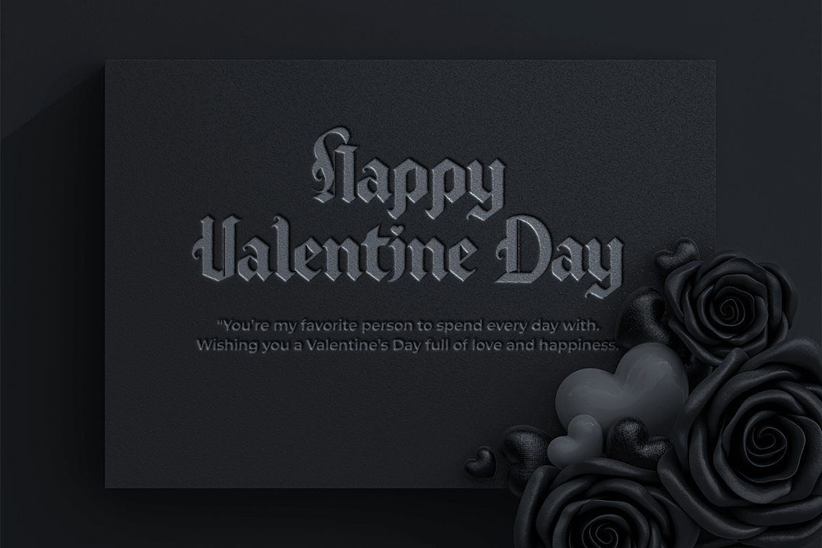 Gothic Valentine - Modern Valentine, a Handwritten Font by overlaytemplates (Photo 2 of 5)