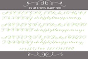 Sale-Dom Loves Mary Pro Font, a Script Font by Debi Sementelli (Thumbnail 2 of 5)