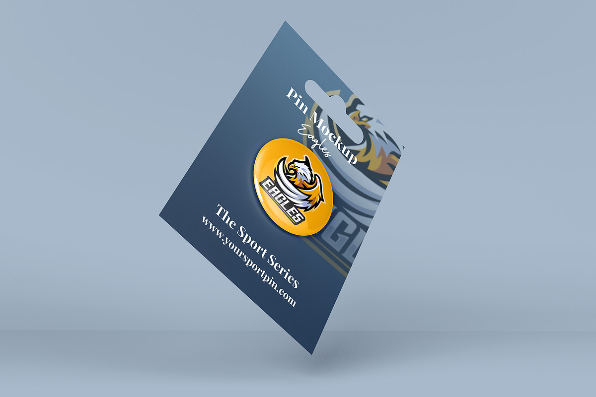 Pin Button Mockup - 8 Views, an Advertising Mockup by Illusiongraphic (Photo 4 of 23)