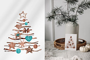 Christmas Pine Branches & Wood Decor, a Decorative Illustration by Jeanna Draw (Thumbnail 2 of 15)