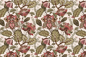 4 Vintage Floral Patterns