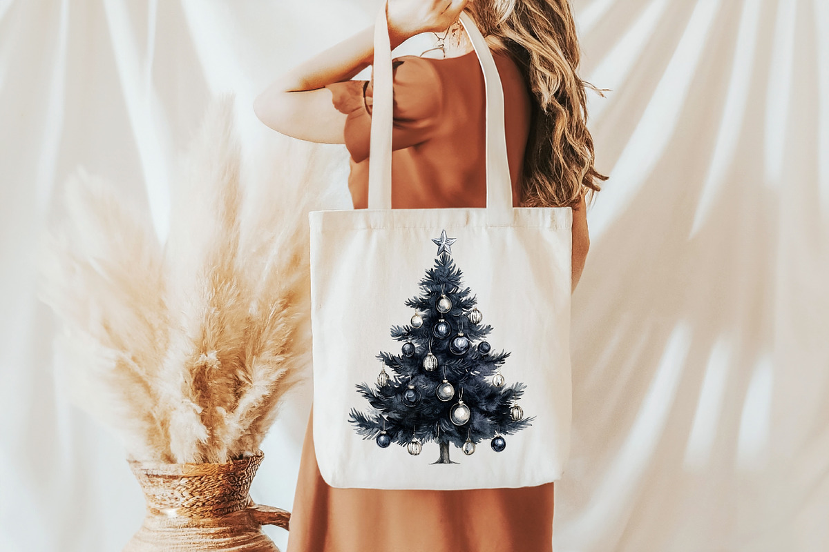 Watercolor Moody Christmas Clipart, an Illustration by Libby Wishes (Photo 7 of 7)