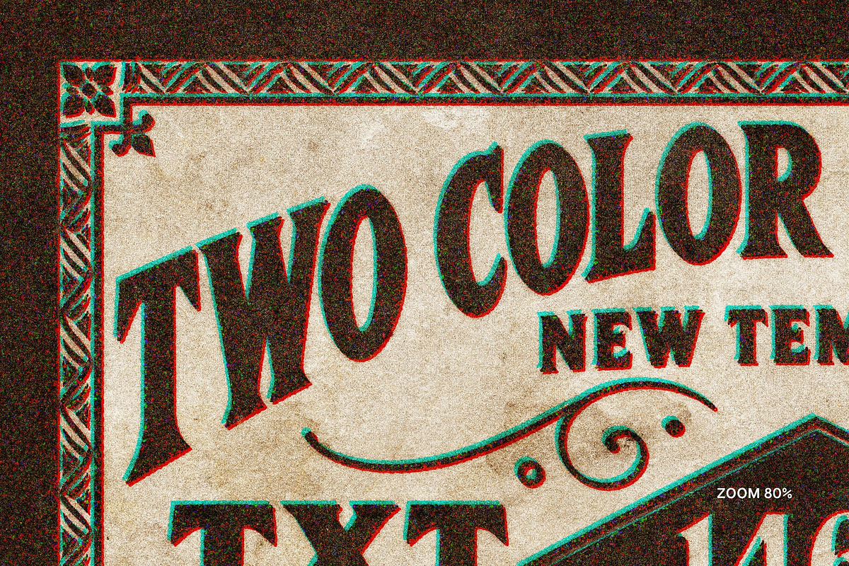 Two Color Overprint Text Effect, a Layer Style Add-On by Design Squad (Photo 3 of 4)