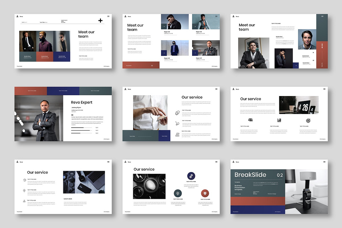 Revo - Business Google Slide Templat, a Presentation Template by Dens Creative Studio (Photo 3 of 6)