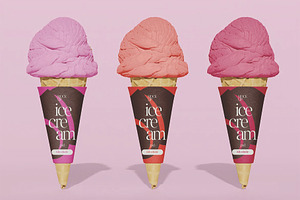 Ice Cream Jars Packaging Mockup, a Packaging Mockup by skybluecreative