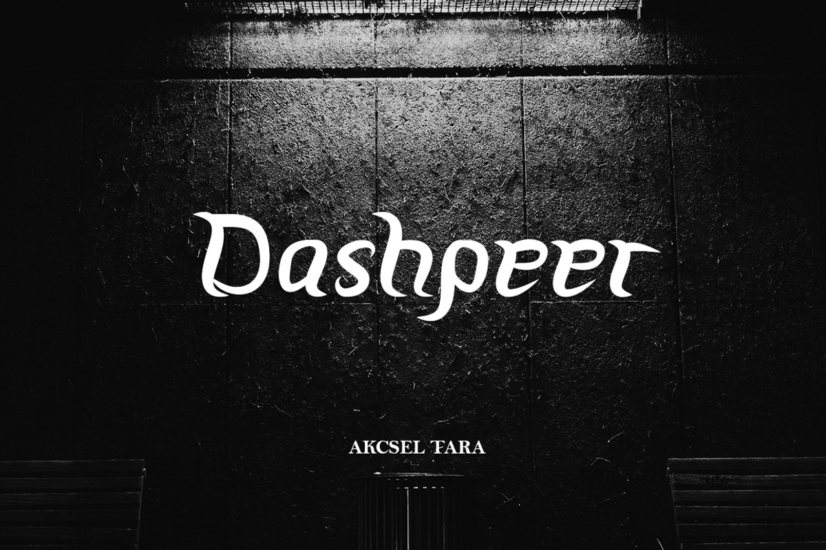 Dashpeer - Display Font, a Font by Akcsel Tara (Photo 1 of 10)