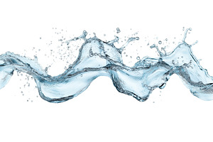 Dynamic splash of water with, an Abstract Photo by Sergey Kotenev
