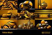 Yellow and Black World - 52 images, a Decorative Illustration by Handmadefont (Thumbnail 3 of 13)
