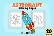 Space & Astronaut Coloring Pages, a Technology Illustration by Sultana177 (Thumbnail 2 of 3)