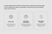 3D V3CTORS - 60 Vector Shapes, an Object Graphic by assetpro.design (Thumbnail 11 of 13)