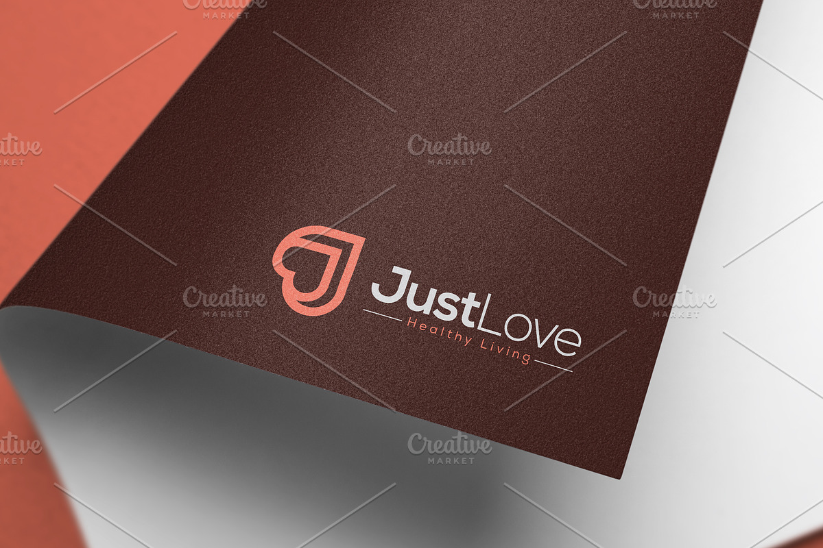 Letter J Love Heart Logo Design, a Branding & Logo Template by Amadul11 (Photo 3 of 4)