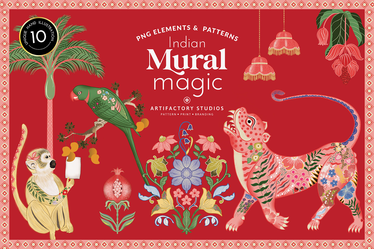 Mural Magic PNG Elements & Pattern, a Decorative Illustration by Artifactory Studios (Photo 1 of 7)