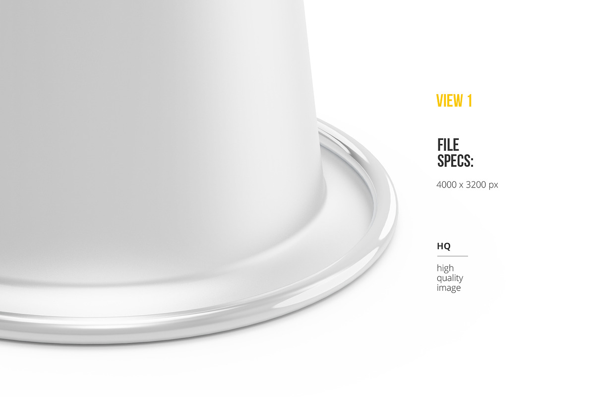 Coffee Capsules Pack 4 views, a Cups & Container Mockup by easymock (Photo 6 of 12)