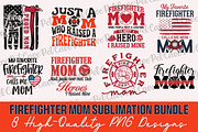 Firefighter Mom Sublimation Bundle, a Graphic by Pet Cave (Thumbnail 1 of 9)
