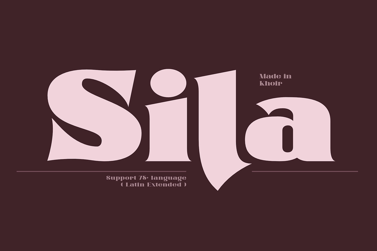 Sila - Serif Modern, a Serif Font by Khoir (Photo 1 of 10)
