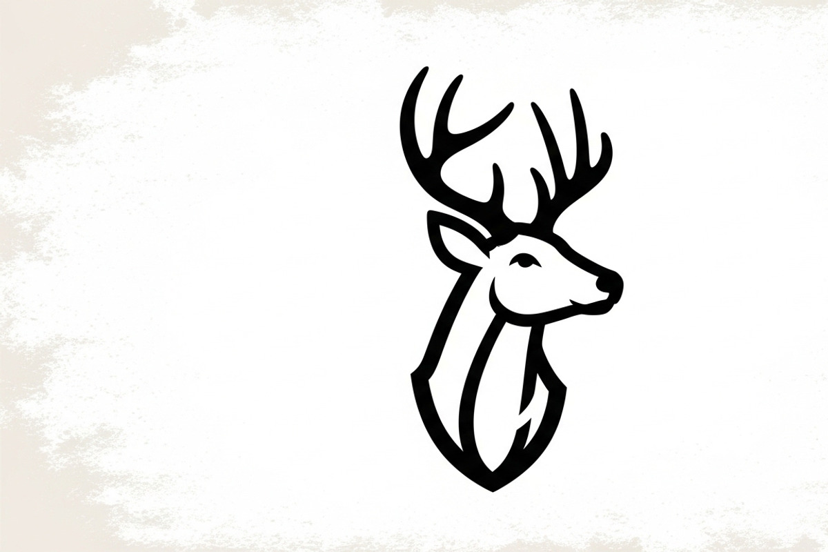 deer head wall mount silhouette, an Illustration by Amazin_art (Photo 24 of 51)