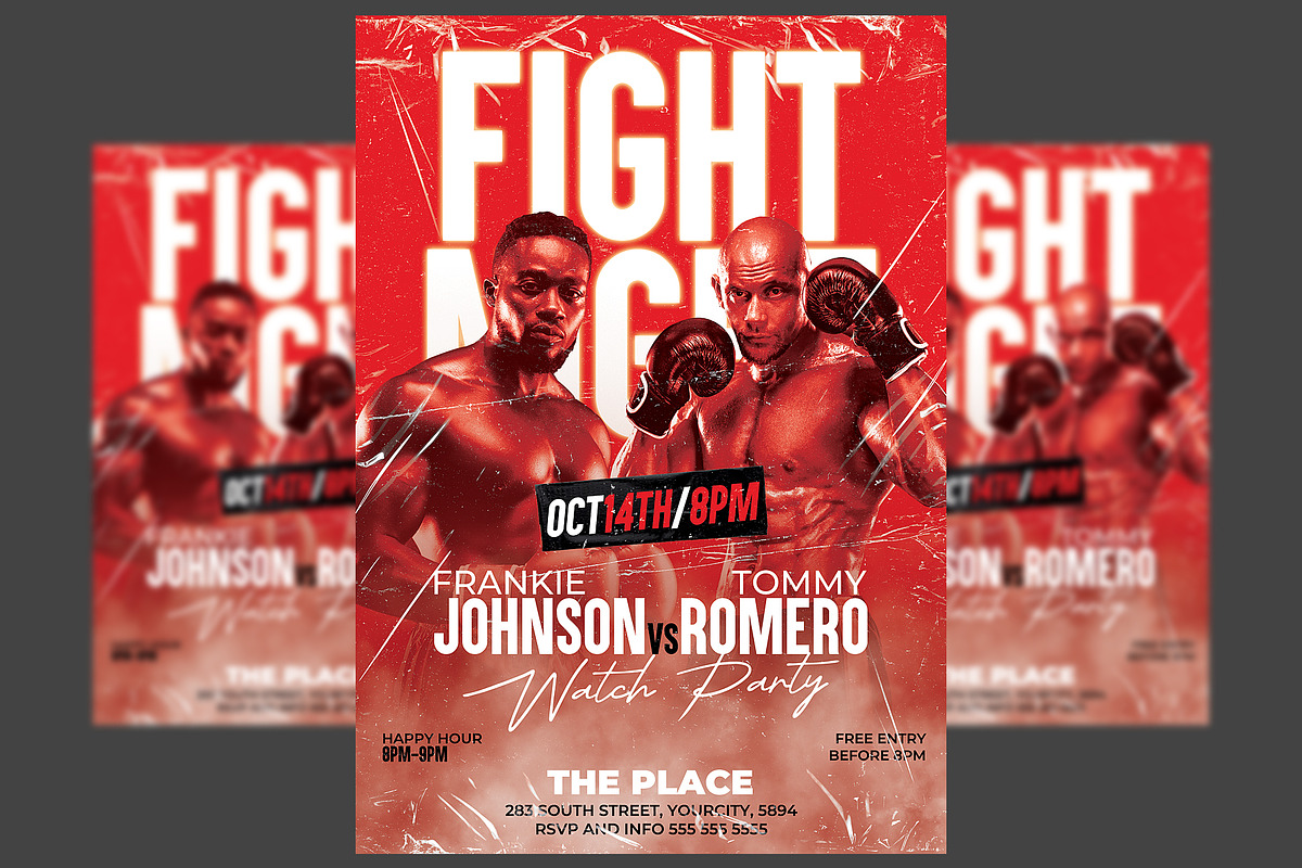 Boxing Flyer Template, a Flyer Template by Hotpin (Photo 1 of 2)