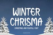 Winter Chrisma - Christmas Font, a Handwritten Font by Iqsiart Studio (Thumbnail 1 of 7)