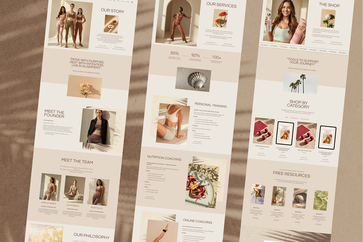Squarespace Template Fitness Coaches, a Squarespace Template by Sofia Designs (Photo 9 of 9)