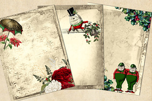 Christmas Alice Journal Paper