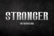 Stronger font, a Slab Serif Font by Fox7 By Rattana (Thumbnail 1 of 6)