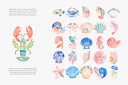 Preppy coastal clipart set, a Decorative Illustration by Patishop Art (Thumbnail 9 of 15)