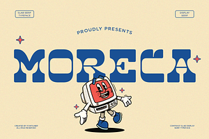 Moreca - Retro Slab Serif Font