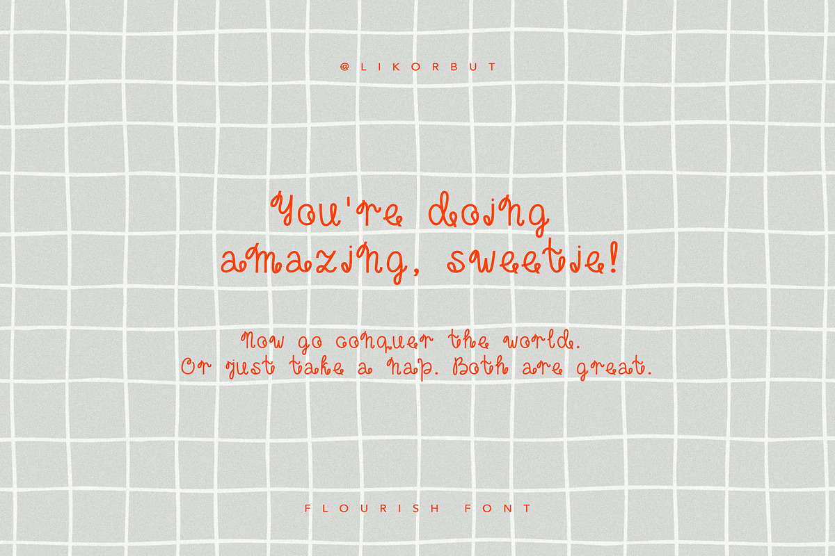 Flourish Curly Script Font, a Font by PickMimi (Photo 8 of 8)
