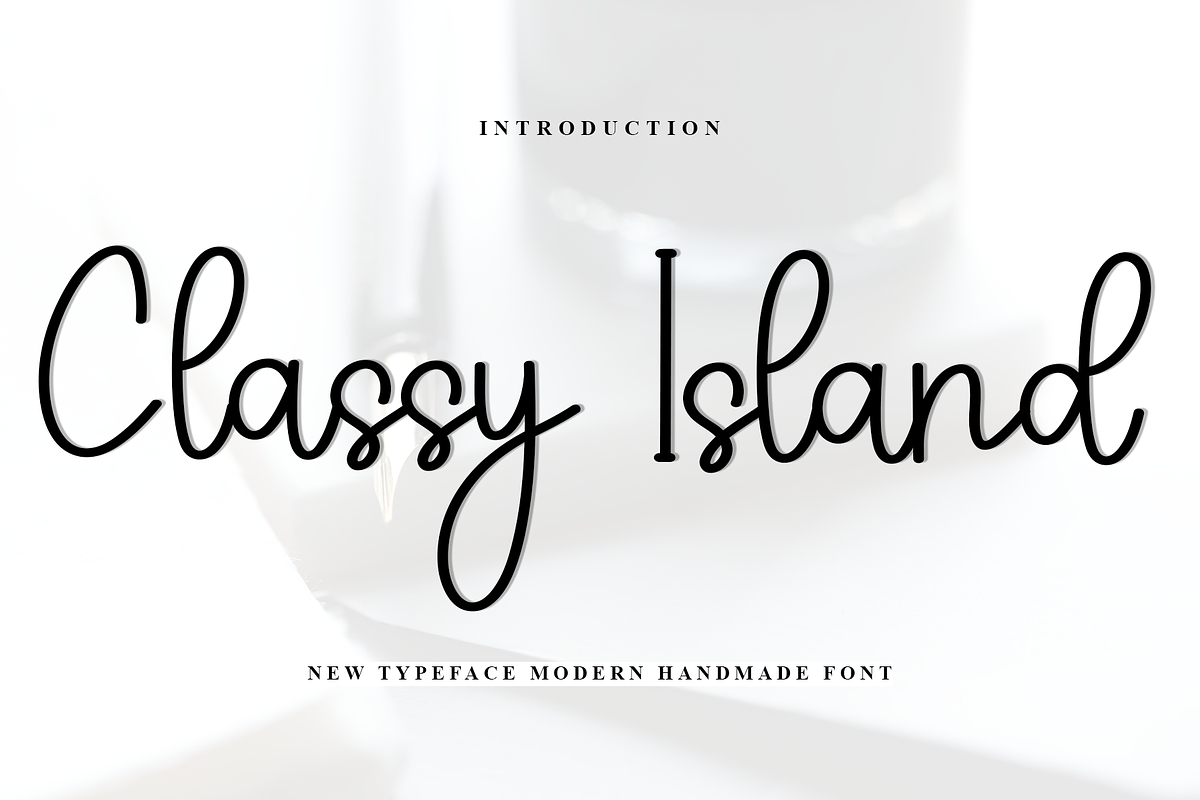 Classy Island, a Handwritten Font by InermediaSTUDIO (Photo 1 of 8)