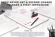 1 Page Resume Template, CV for Word, a Resume Template by HIRED Design Studio (Thumbnail 10 of 10)