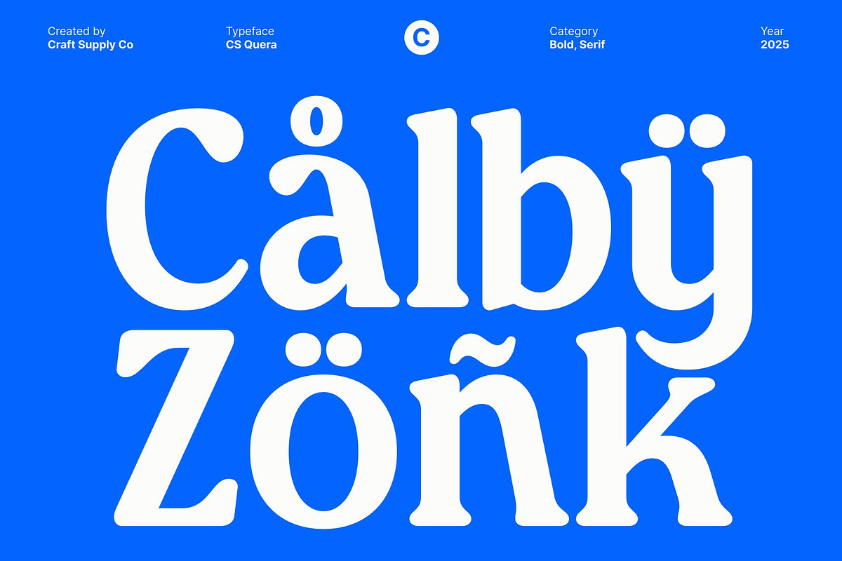 CS Quera – Bold Serif Font, a Serif Font by Craft Supply Co. (Photo 7 of 8)
