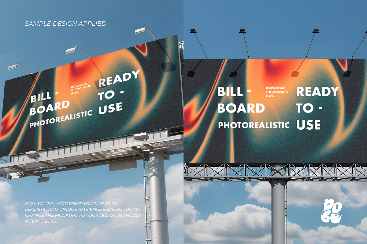 Billboard Europe Mockup Set - Vol 2, an Advertising Mockup by DOBE Studio (Photo 4 of 4)