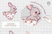Rococo Strawberry Tea Time Clipart, a Food Illustration by TitaLivingArt (Thumbnail 5 of 9)
